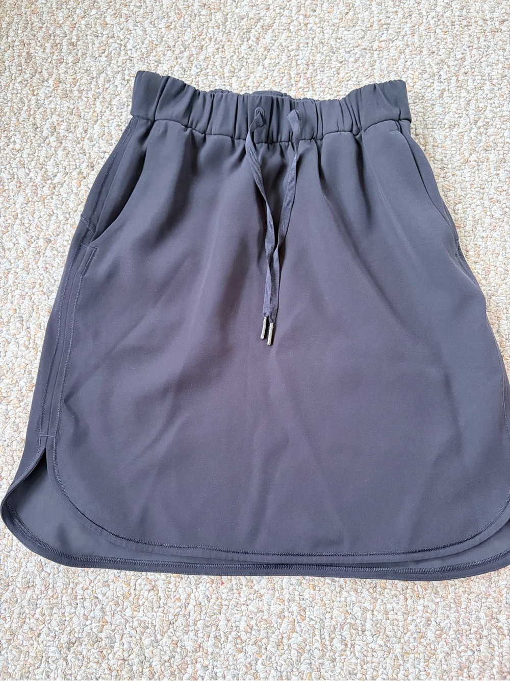 Lululemon Black Drawstring Athletic Skirt Size 4